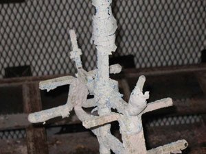 Powder Coating Rack immediately after cleaning