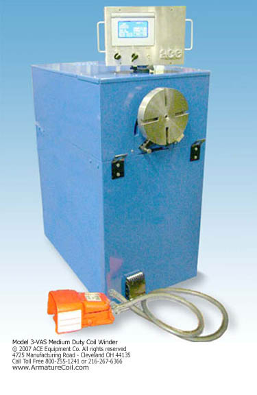 Model 3-VAS and 3-VPAS Medium Duty Coil Winding Machine
