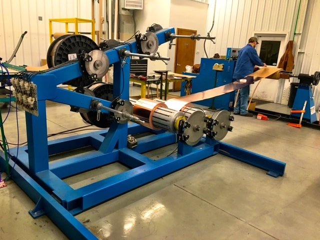 Winding Copper Foil on the ACE HD Winding System